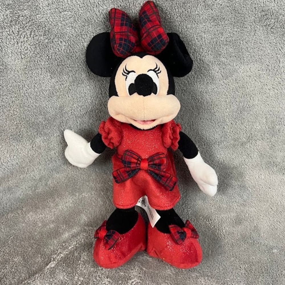 Disney Holiday Minnie Mouse Plush Toy Christmas Collectible